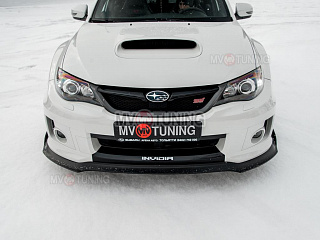 Сплиттер переднего бампера Subaru Impreza III GE and GH facelift and GR front WRX III Generation 2010, 2011, 2012, 2013, 2014