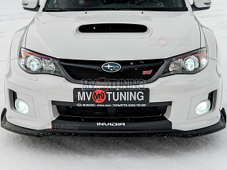 Сплиттер переднего бампера Subaru Impreza III GE and GH facelift and GR front WRX III Generation 2010, 2011, 2012, 2013, 2014