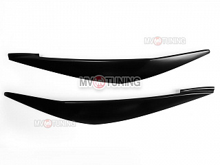 Реснички на фары(для LED оптики) var №2 BMW X6 E71 (2008-2014) + УСТАНОВОЧНЫЙ КОМПЛЕКТ