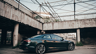 Спойлер-Лип Audi A5 (кузов F5) (2016-2020) + УСТАНОВОЧНЫЙ КОМПЛЕКТ