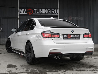 КОМПЛЕКТ НАКЛАДОК (ЛЕЗВИЙ) под пороги M-Perfomance BMW 3 F30/F31 (под покраску) + УСТАНОВОЧНЫЙ КОМПЛЕКТ