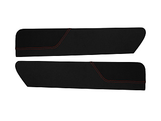 Накладки обивки задние BRM, Экокожа Красная строчка Нива Urban / Legend  (2 детали) 