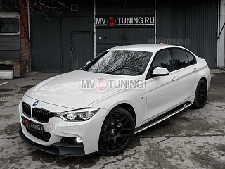 КОМПЛЕКТ НАКЛАДОК (ЛЕЗВИЙ) под пороги M-Perfomance BMW 3 F30/F31 (под покраску) + УСТАНОВОЧНЫЙ КОМПЛЕКТ