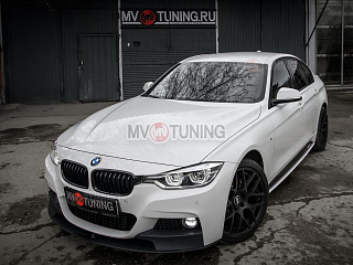 КОМПЛЕКТ НАКЛАДОК (ЛЕЗВИЙ) под пороги M-Perfomance BMW 3 F30/F31 (под покраску) + УСТАНОВОЧНЫЙ КОМПЛЕКТ